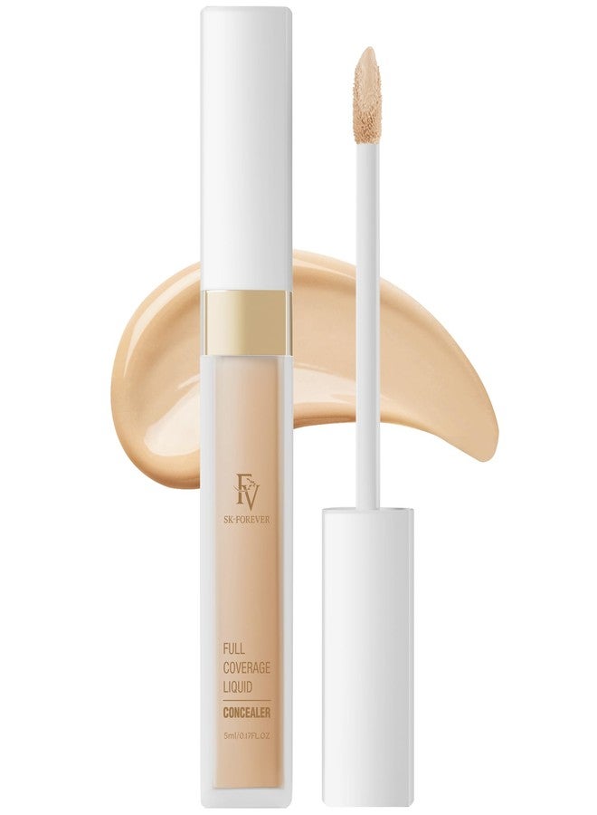 FV Waterproof Liquid Concealer, Lightweight & Longwear, Full Coverage for Dark Circles, Redness, Fine Lines and Acne, Matte Hydrating Concealer Makeup for Women, 03 Sand - Image 1